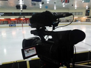 Ice sports video production