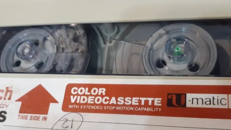 Umatic KCS tape before treatment